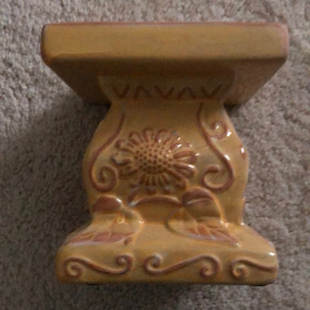 Tuscan Glazed Candle Stand